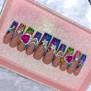 Wild N Out - Handmade Press-On Nail Set