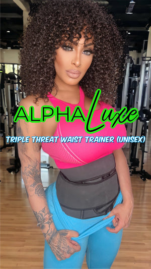 ALPHALuxe Triple Threat Waist Trainer (Unisex) - Luxe by Meena